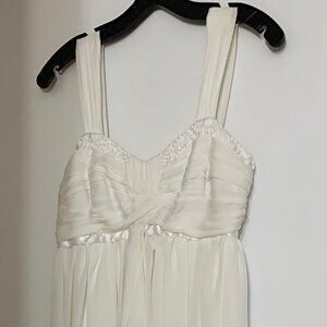BNWT Max and Cleo White Chiffon Dress Size 2